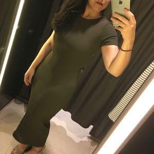 Zara Open Back Midi Bodycon Dress